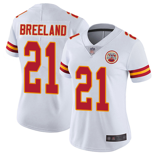 Women Kansas City Chiefs #21 Breeland Bashaud White Vapor Untouchable Limited Player Football Nike NFL Jersey->youth nfl jersey->Youth Jersey